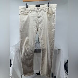 Banana republic white cream skinny fit jeans